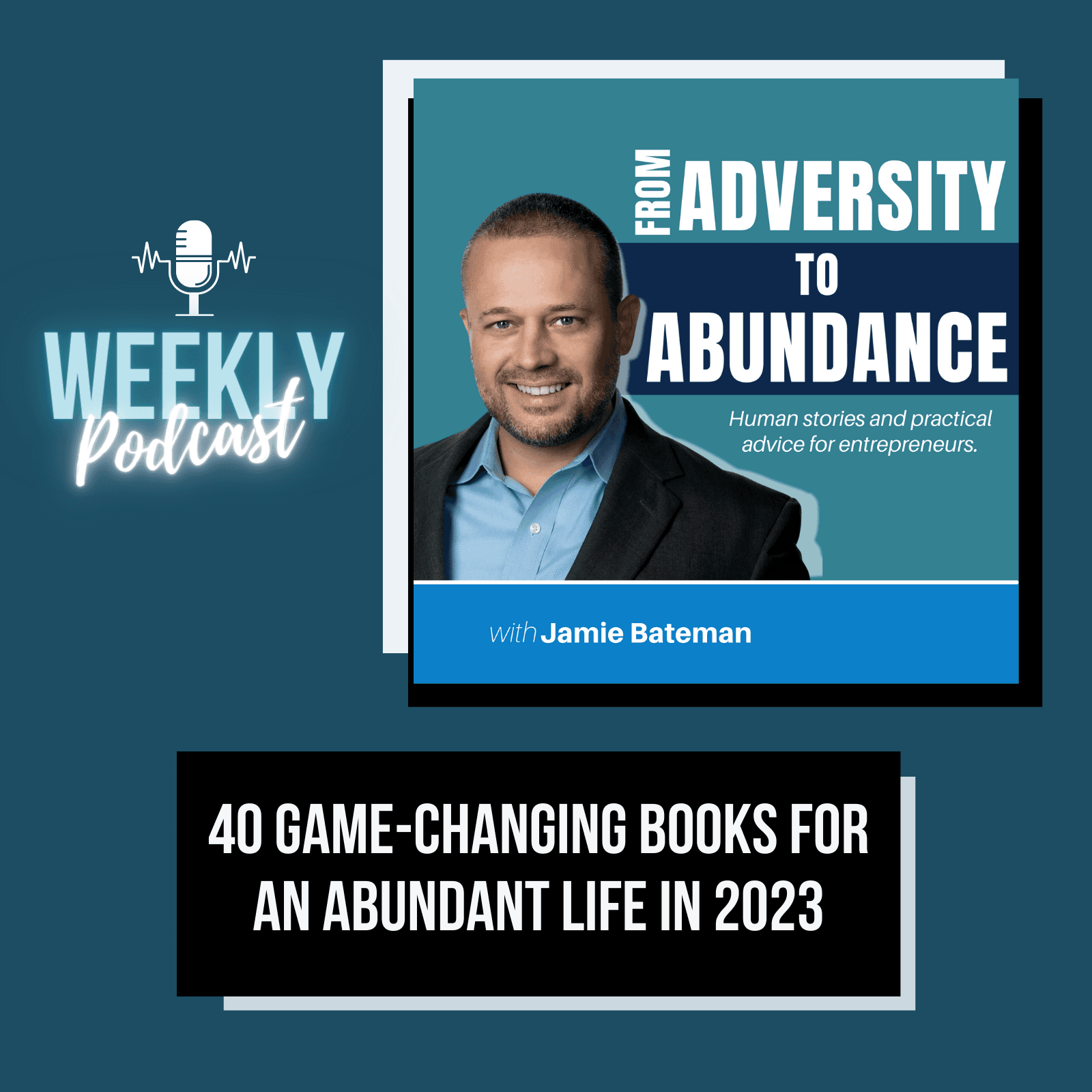 40 Game-Changing Books for an Abundant Life in 2023 - From Adversity to Abundance cover