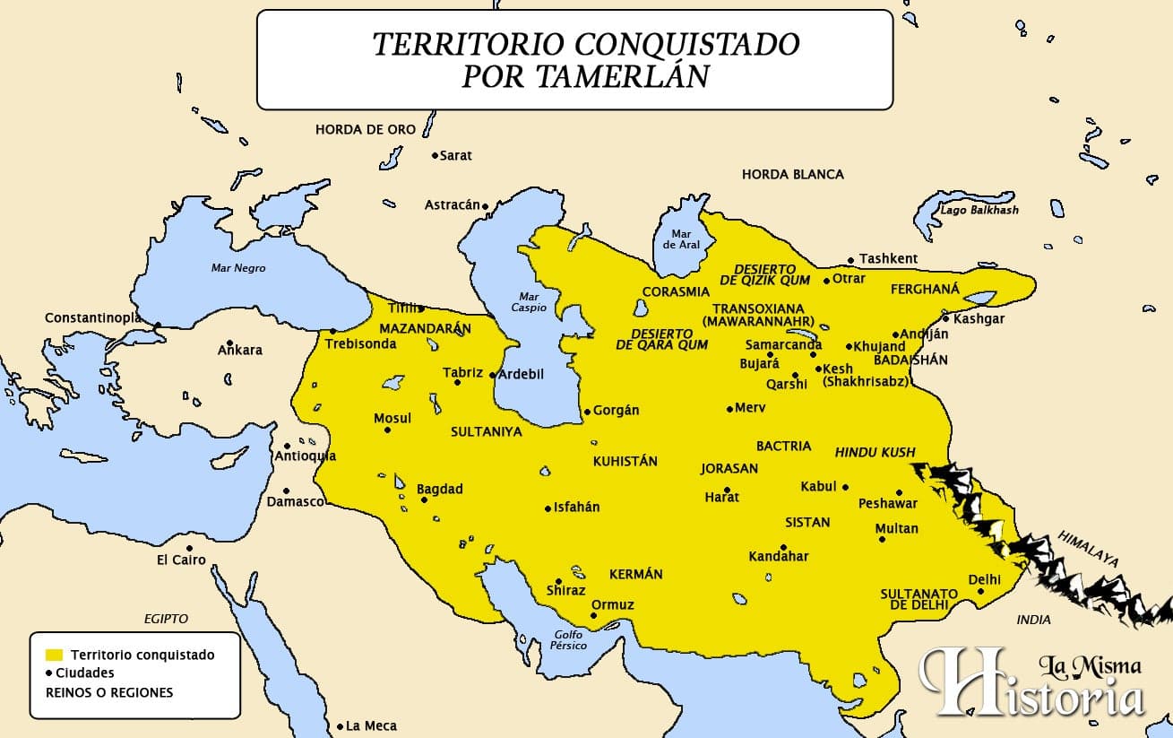 La historia de la embajada castellana al imperio de Tamerlán - La rosa de los vientos cover