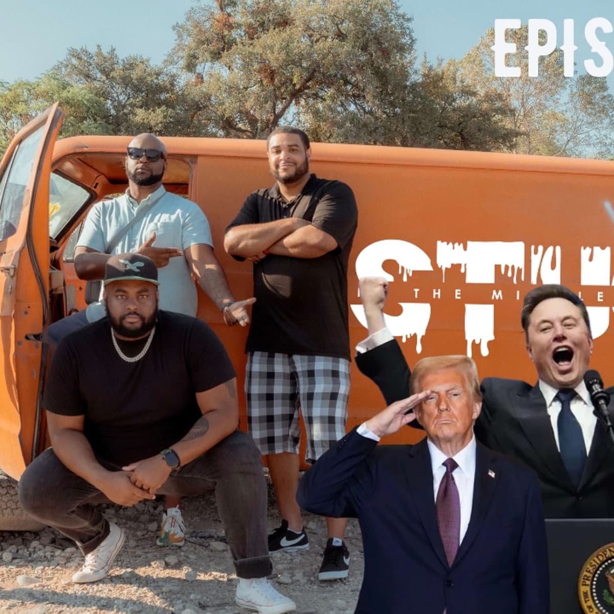 StuckyPod: Ep. 67 - TRUMP SAVES X AND TIKTOK! GELO BALL WORTH 13 MILLION DOLLARS? Executive Orders. - Stuck N The Middle Podcast cover