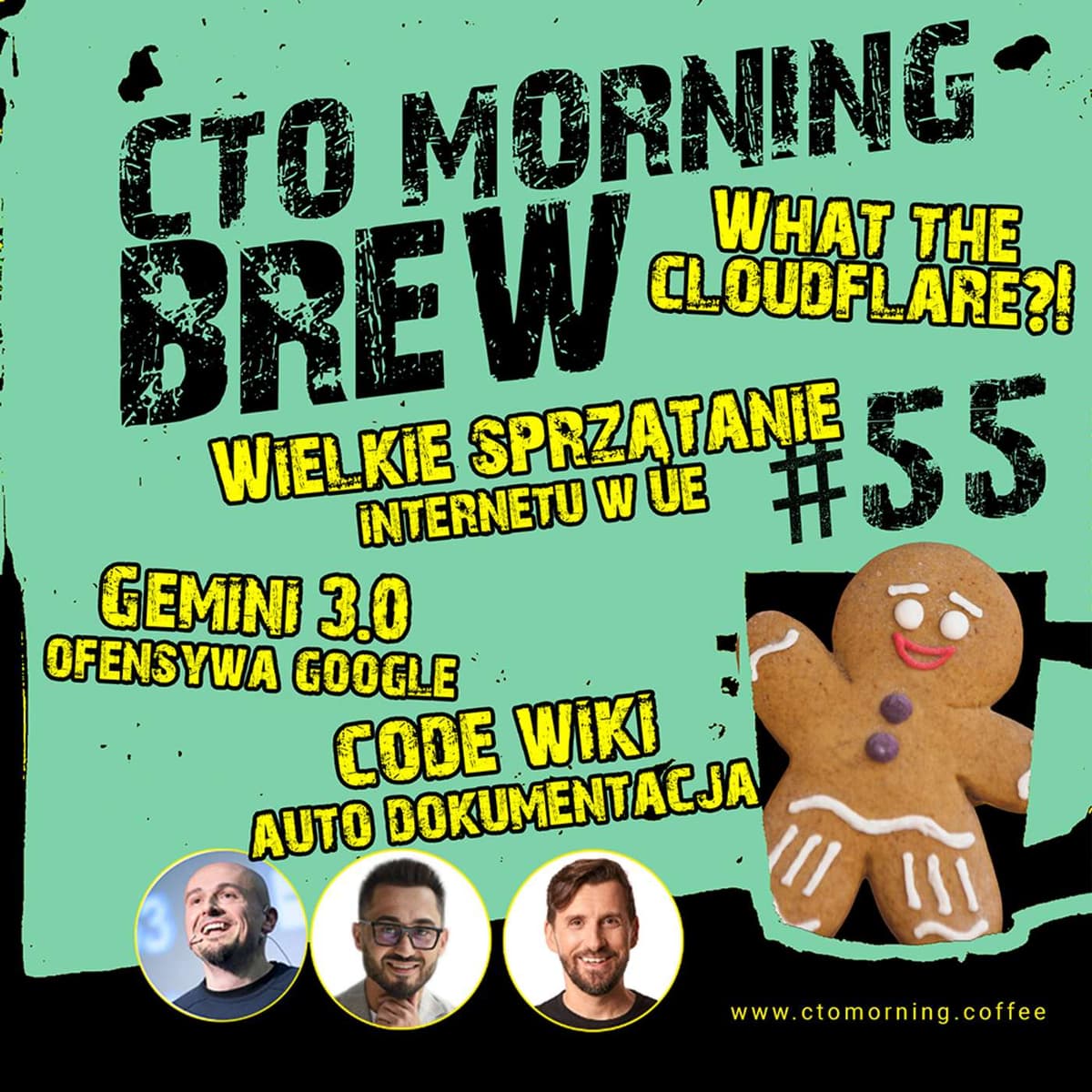Brew #55: Awaria Cloudflare, Google Gemini 3.0, Bezos, Atomico, Koniec Cookies, .NET 10 - CTO Morning Coffee cover