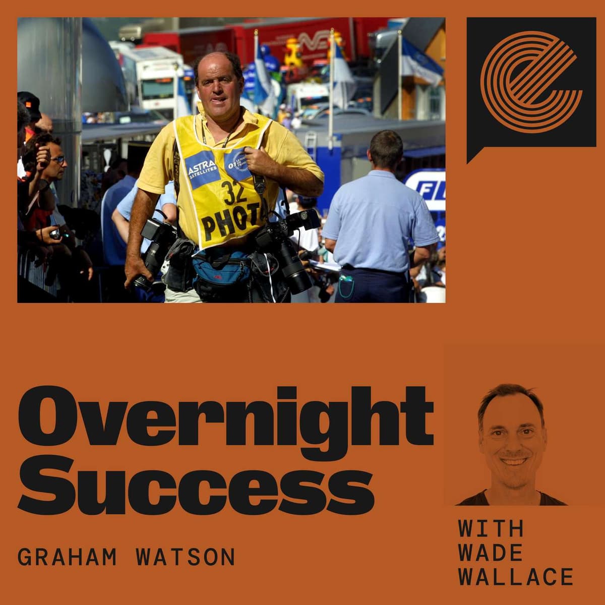 The life and story of cycling photographer, Graham Watson (replay) - Overnight Success cover