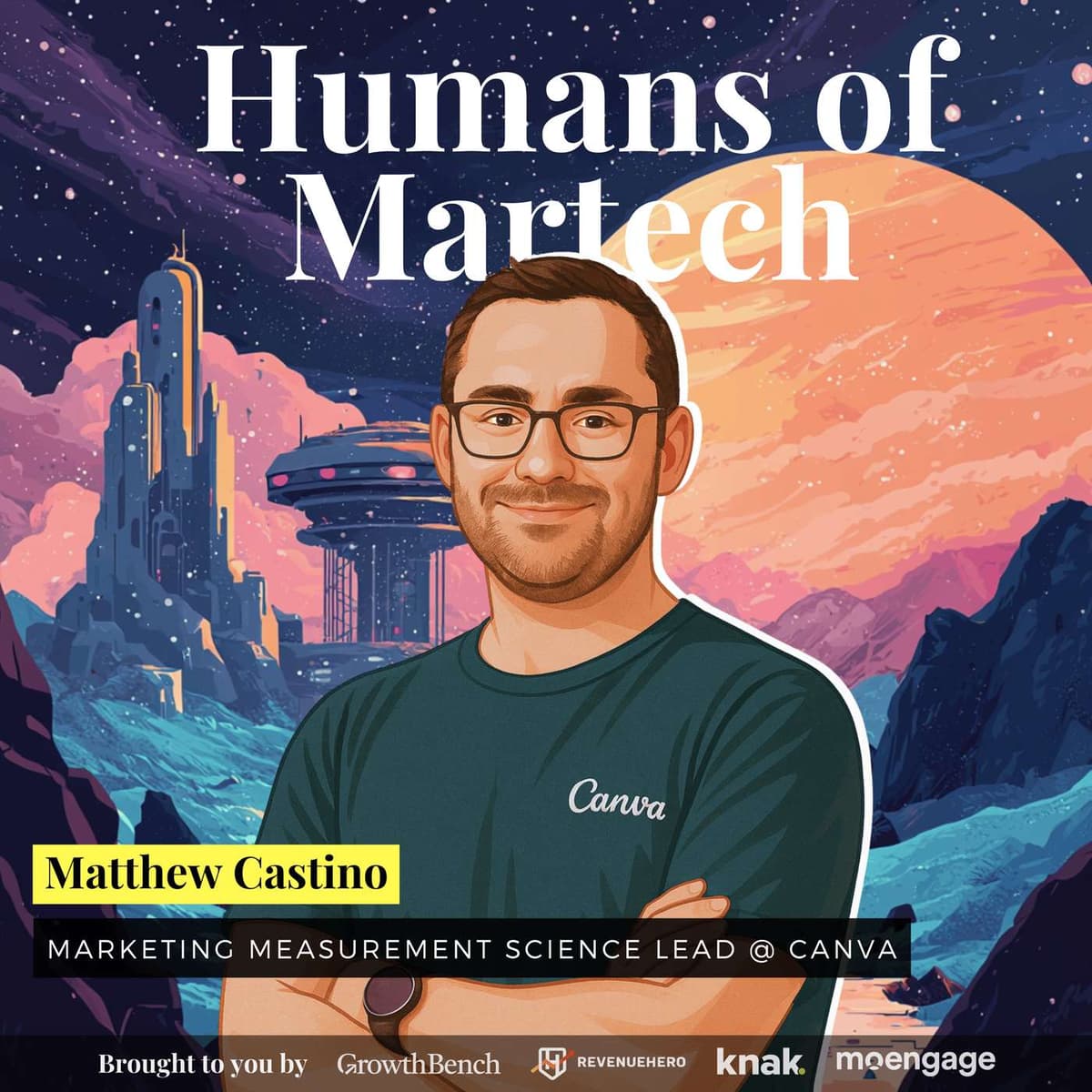 200: Matthew Castino: How Canva measures marketing - Humans of Martech cover