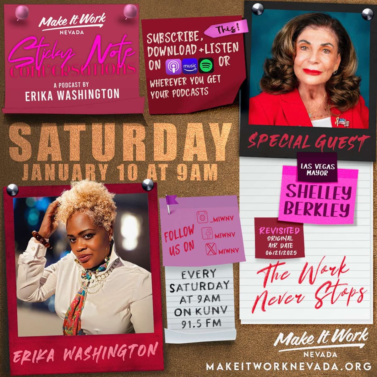 Revisiting Las Vegas Mayor Shelley Berkley - "The Work Never Stops" - Sticky Note Conversations cover