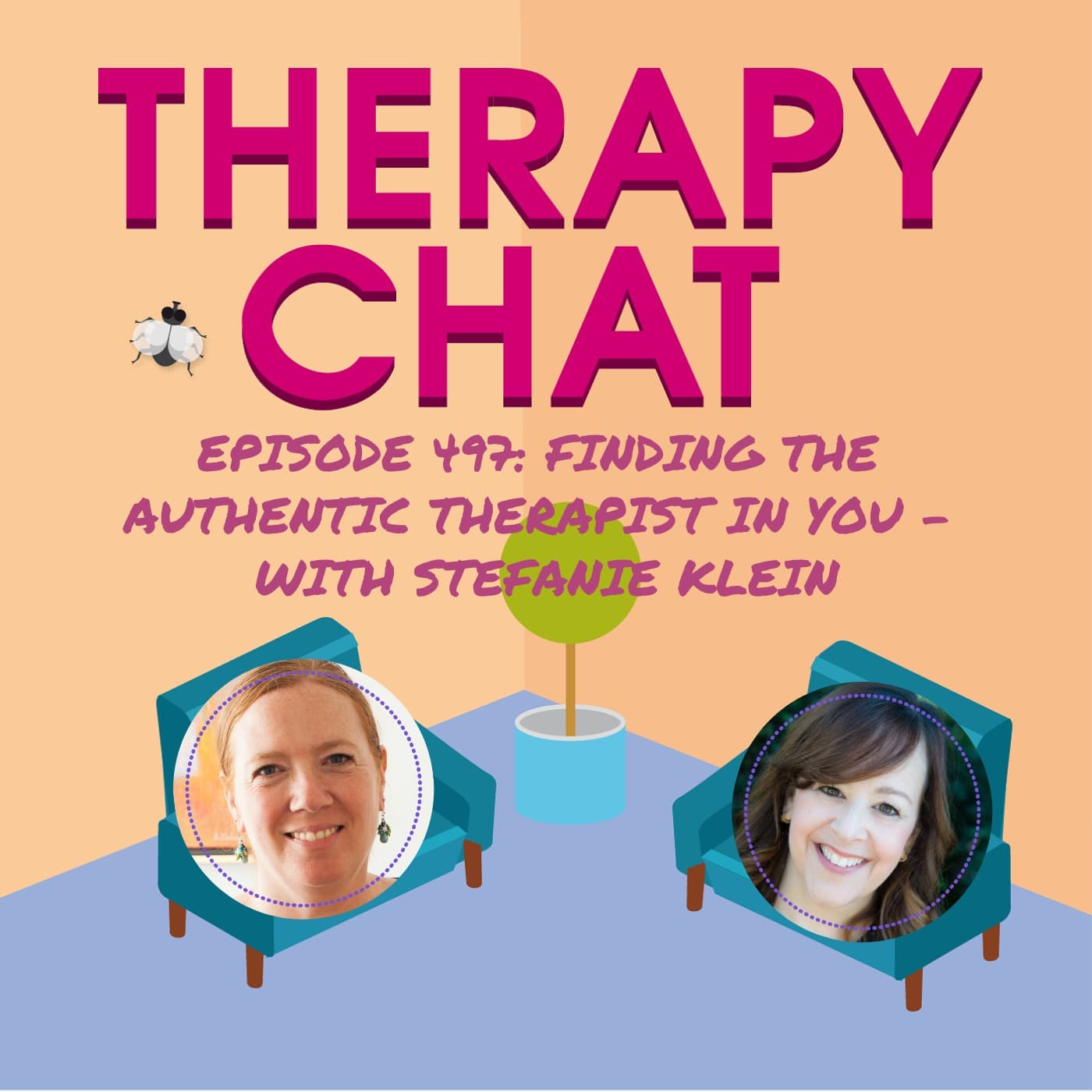 497: Finding The Authentic Therapist In You with Stefanie Klein - Therapy Chat cover