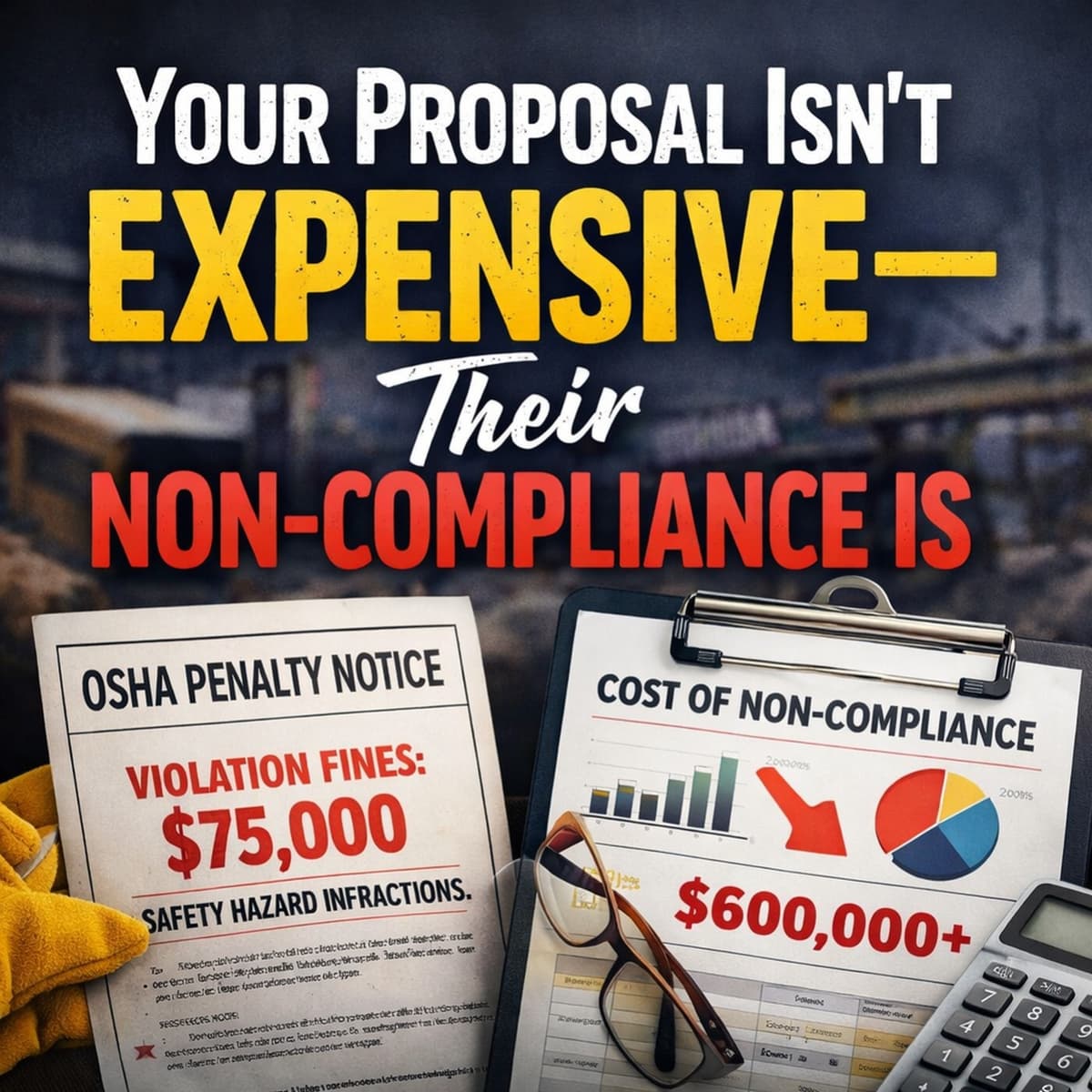 Your Proposal Isn’t Expensive—Their Non-Compliance Is - The Safety Consultant Podcast cover