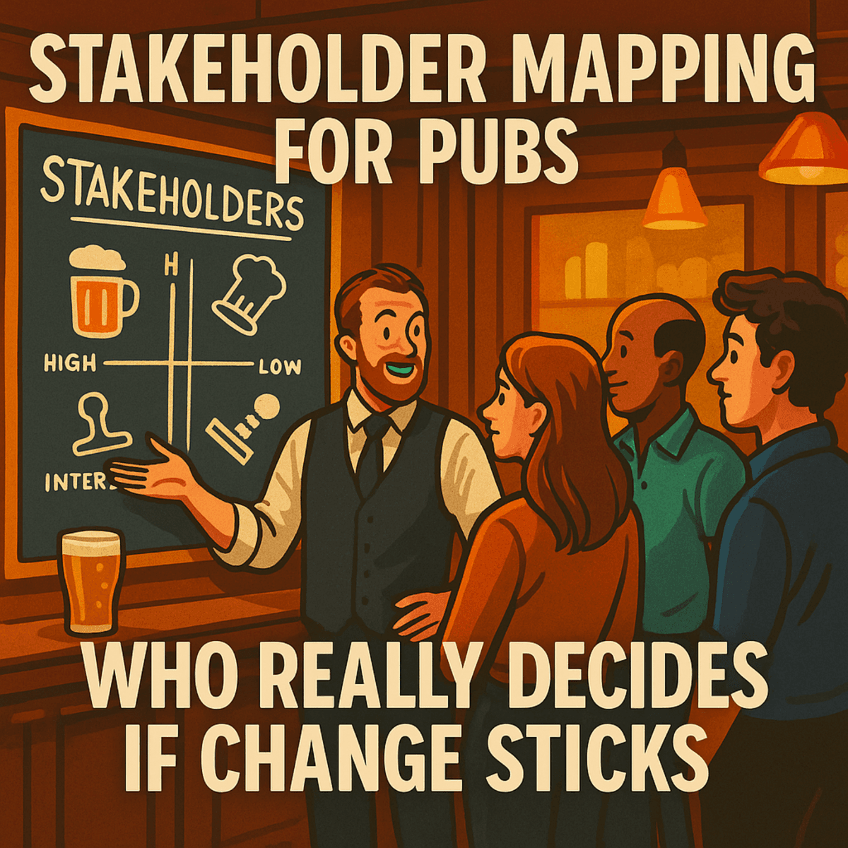 Stakeholder Mapping for Pubs: Who Really Decides If Change Sticks - Pub Marketing Unplugged: Stories, Strategies & Smart Tools cover