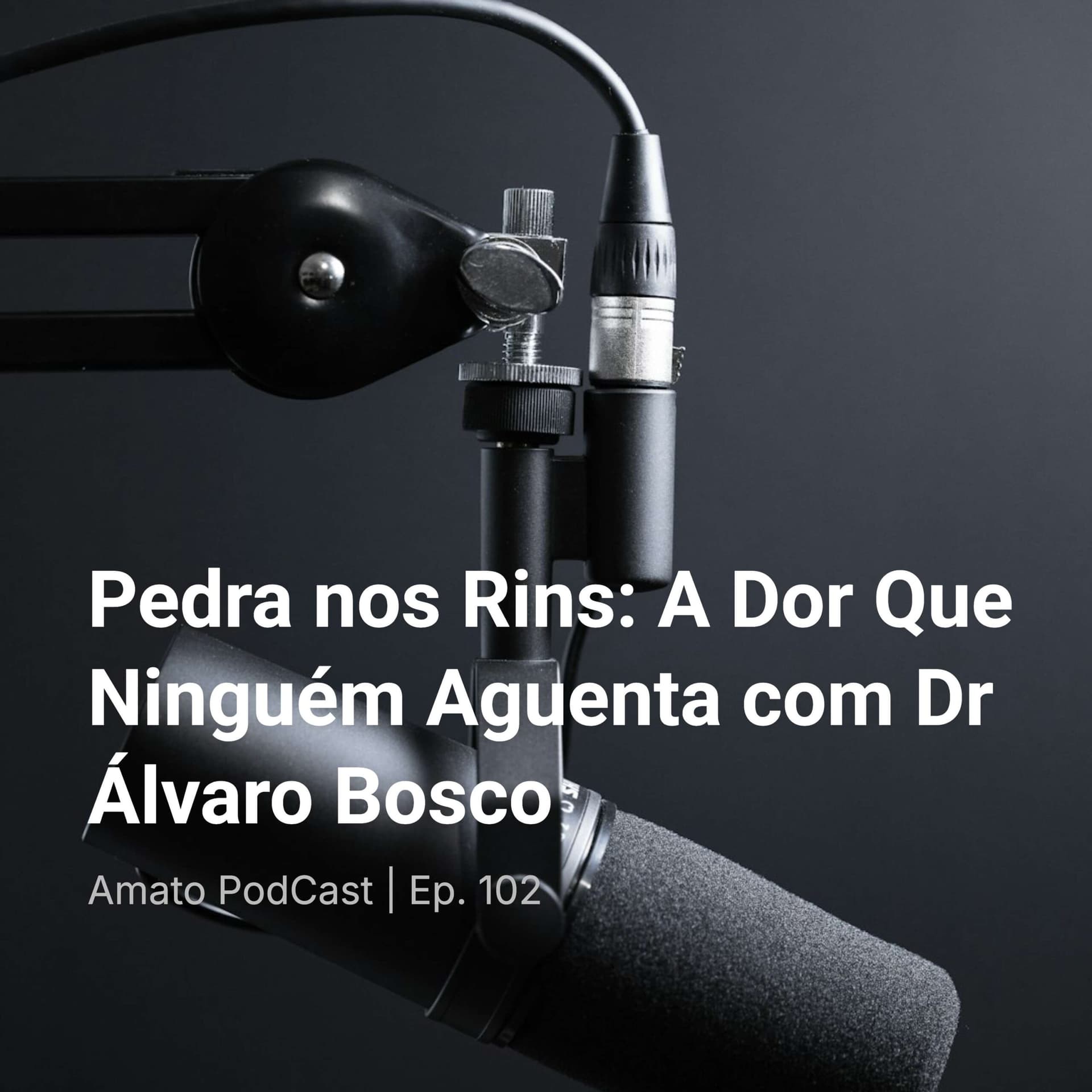 Pedra nos Rins: A Dor Que Ninguém Aguenta com Dr Álvaro Bosco| Ep. 102 - Amato PodCast cover