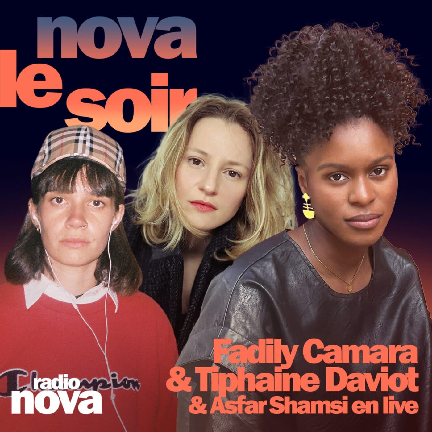 Fadily Camara et Tiphaine Daviot : viager, Queen & les L5 (+live exclusif d'Asfar Shamsi) — Nova le soir cover