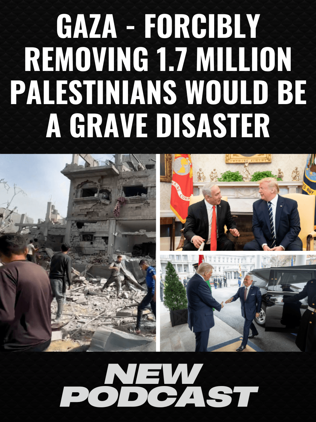 GAZA - FORCIBLY REMOVING 1.7 MILLION PALESTINIANS WOULD BE A GRAVE DISASTER - #817 — THE SAVAGE NATION cover