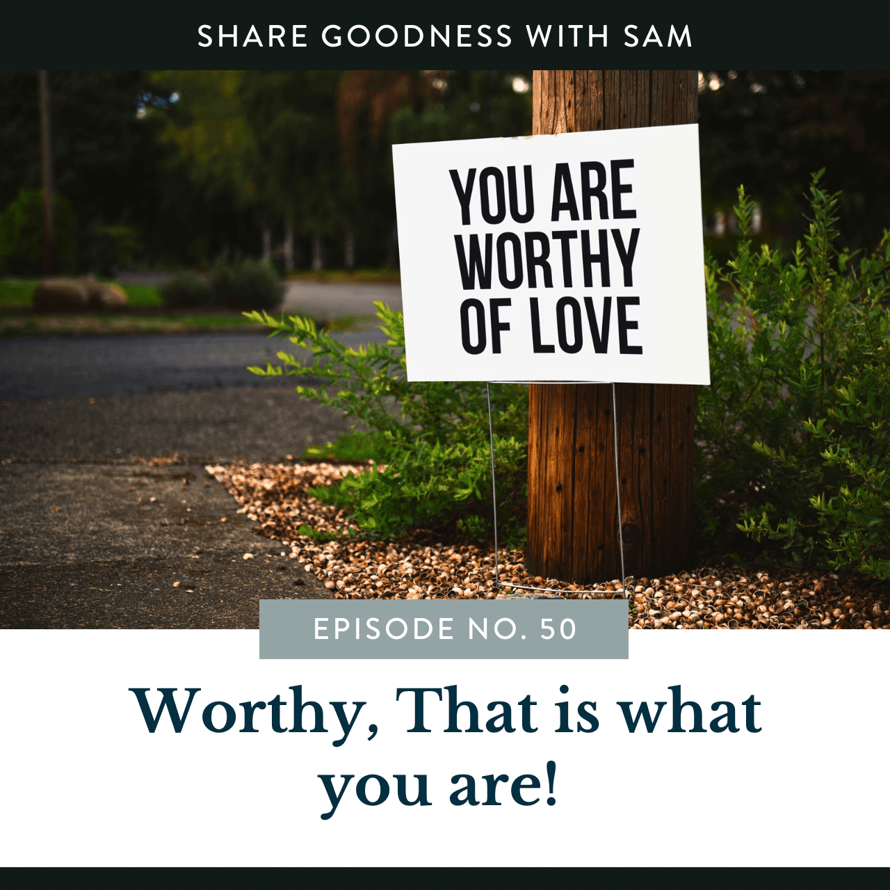 Worthy, That is what you are! - Thrive With Sam Bryant cover
