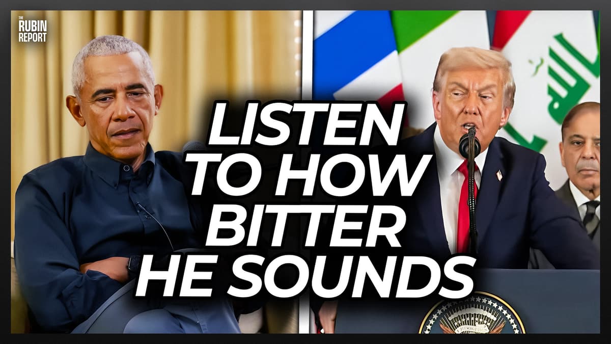 Obama Can’t Hide His Bitterness at Trump After Middle East Peace Deal - The Rubin Report cover