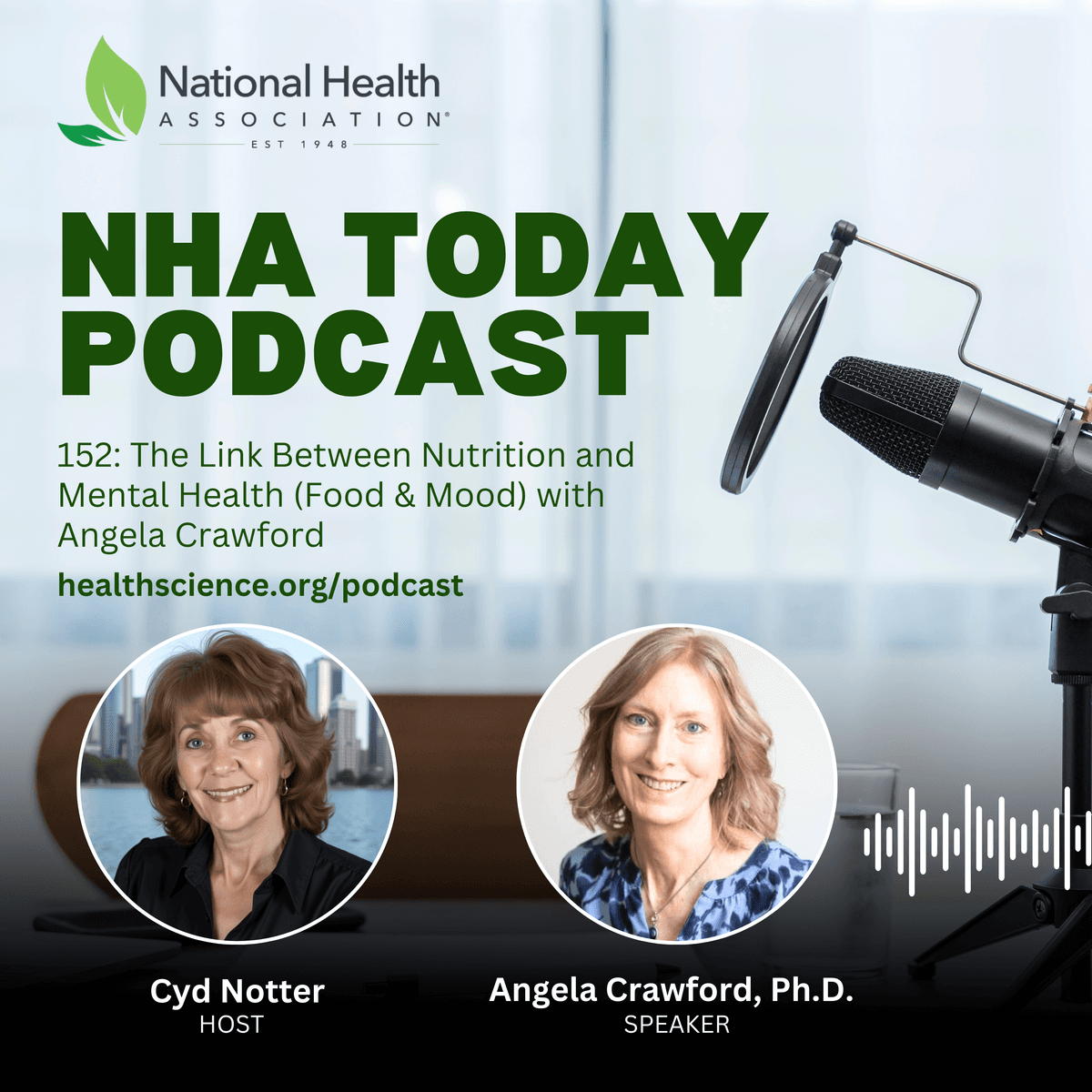 152: The Link Between Nutrition and Mental Health (Food & Mood) with Angela Crawford - NHA Today Podcast cover