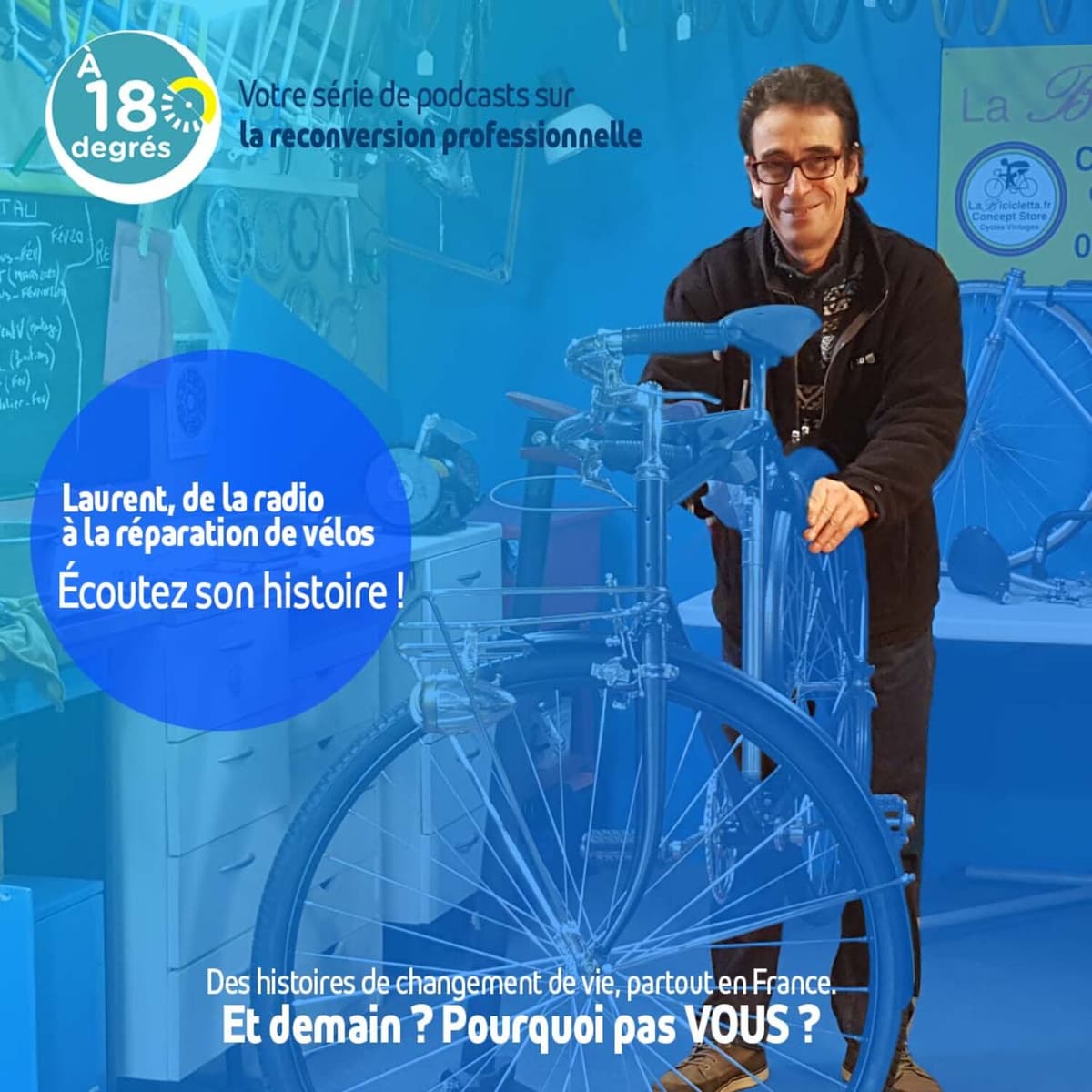 à 180°, épisode 12 - Saison 02 : de la radio à la réparation de vélos - à 180° cover