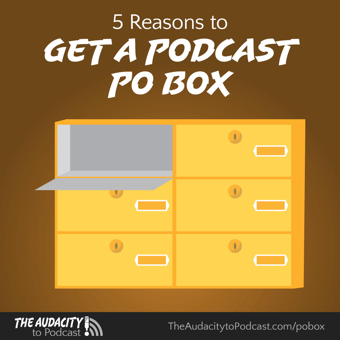 415. 5 Reasons to Get a Podcast PO Box - The Audacity to Podcast® cover